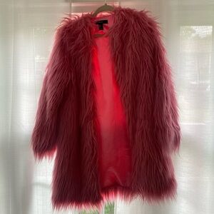 Forever 21 Pink Faux Fur Jacket